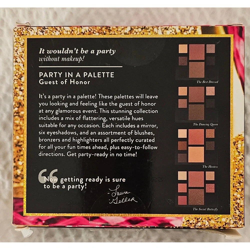 Laura Geller Party in a Palette Guest of Honor 4 Face Eye Palettes Set